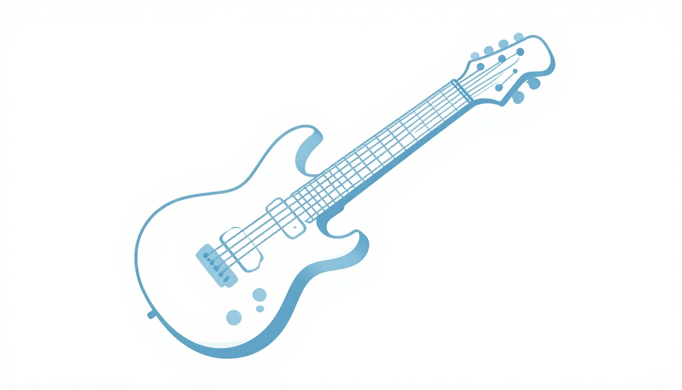 An angular V-shaped electric guitar resting on a stand designed to support it by the neck