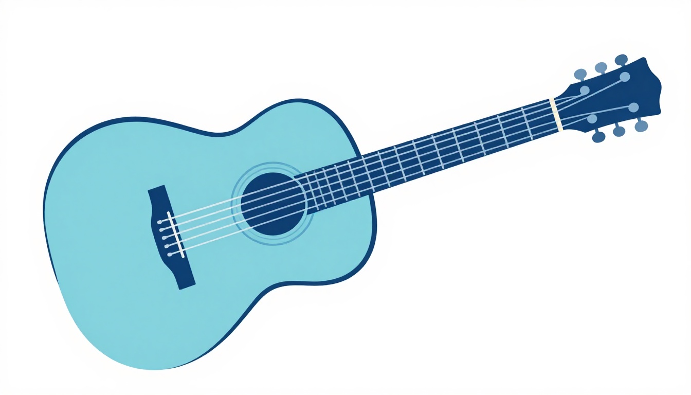 A capo clipped onto an acoustic guitar neck near the fourth fret, close up