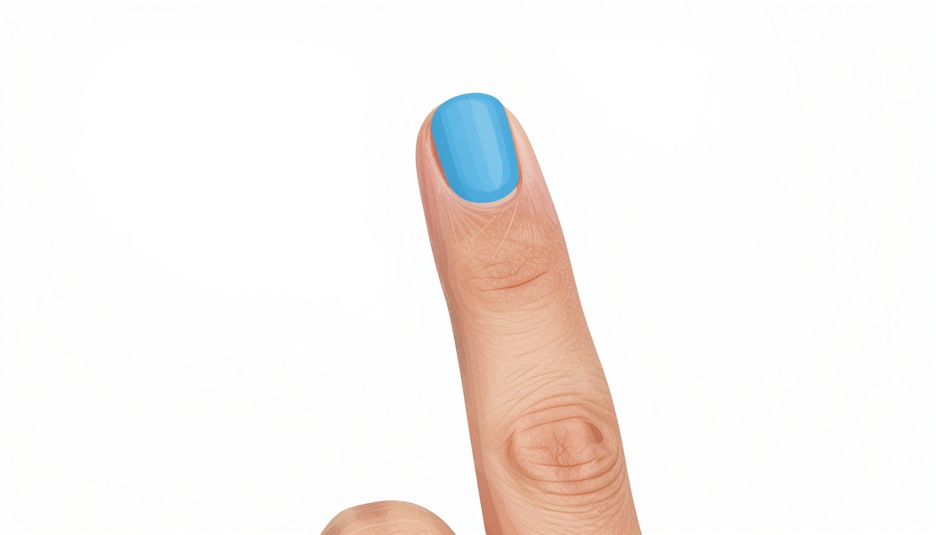 An extreme close up of a left hand index finger pressed flat across guitar strings forming a barre, showing the angle of the finger