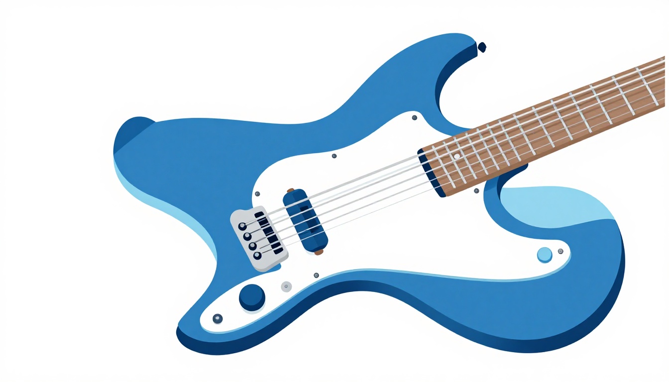 A hand guiding a string ball end into the back of a tune-o-matic style tailpiece on an electric guitar