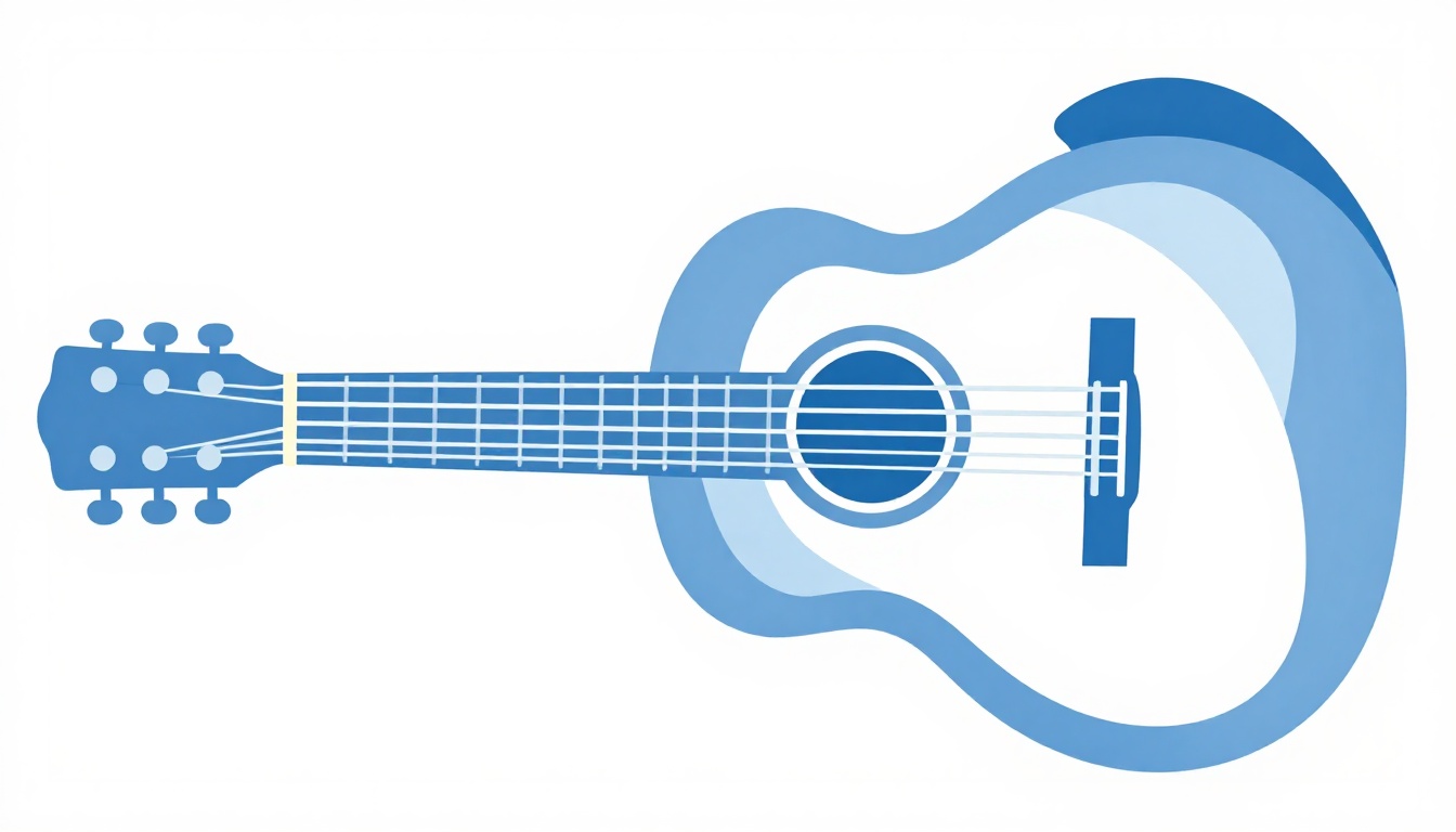 A right hand fingerpicking near the sound hole of an acoustic guitar