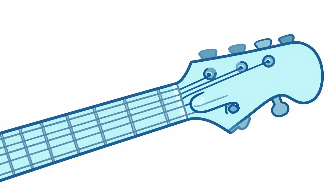 A close up of a fretting hand with a finger not pressing fully against the fretboard, causing string buzz